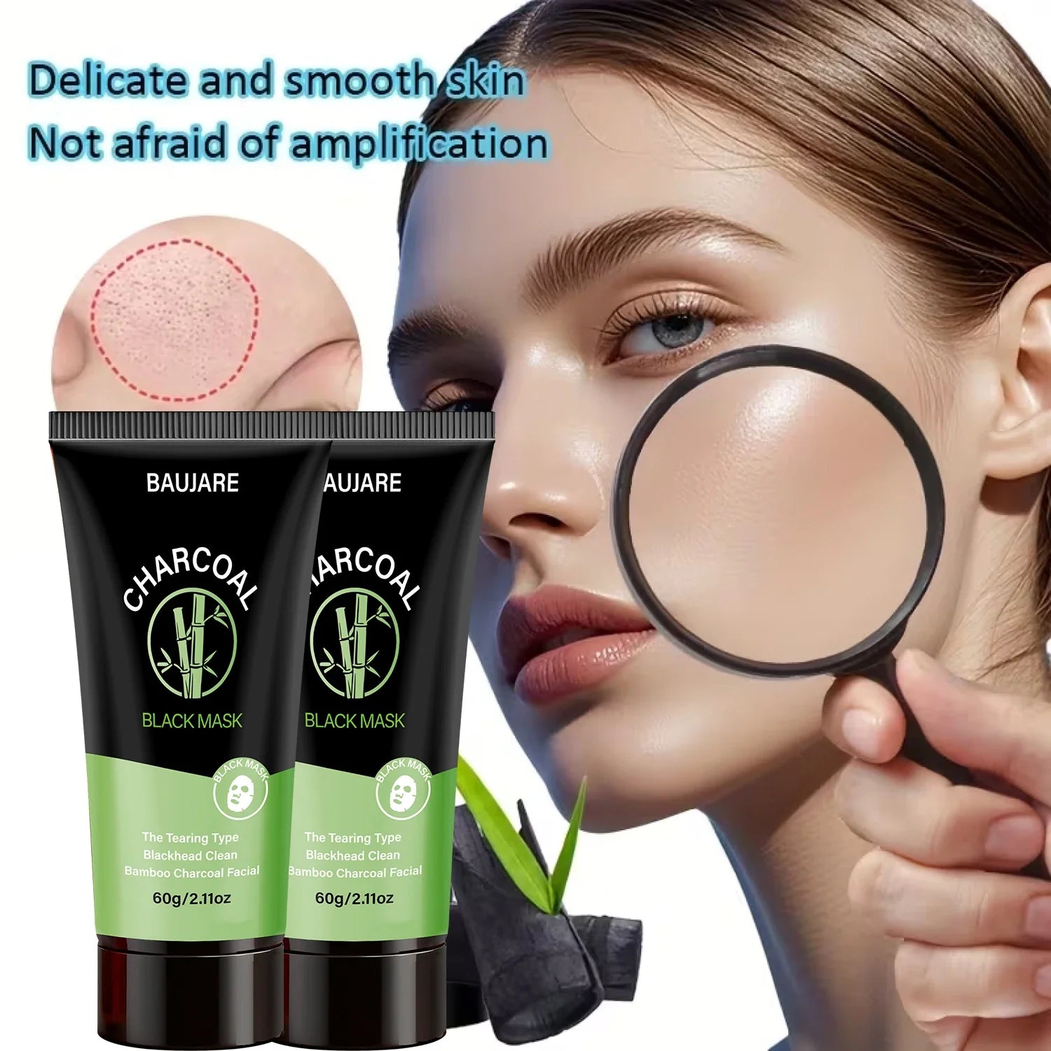 Charcoal Blackhead Peel Off Mask with Centella & Niacinamide, Deep Cleansing Pores & Purifying Skin, For All Skin Types.