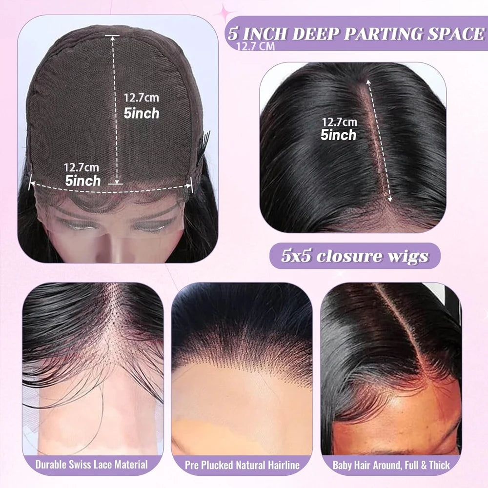 250% Density Kinky Straight Wig Made from Human Hair Featuring a 13X4 HD Lace Front Ideal for Women This Glueless Frontal Wig
