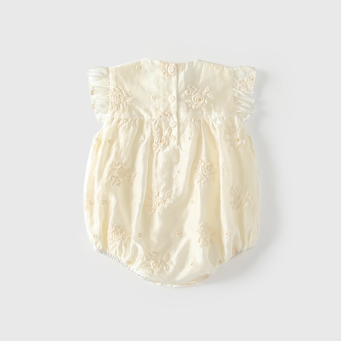 Round neck baby jumpsuit