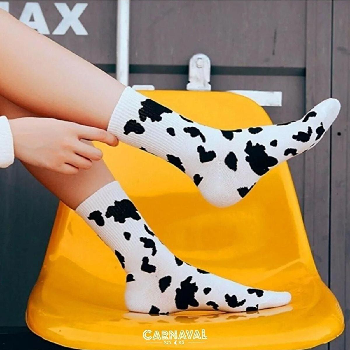 Carnaval Socks 5-Pack Comfortable Cotton Socks for Daily Wear - Milk Cemberler Corap Kutusu