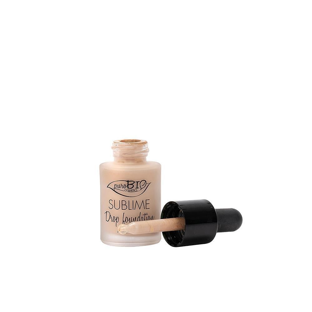 PuroBio Sublime Drop Foundation 01 - Nourishing Mineral Liquid Foundation with Antioxidants & Sun Protection