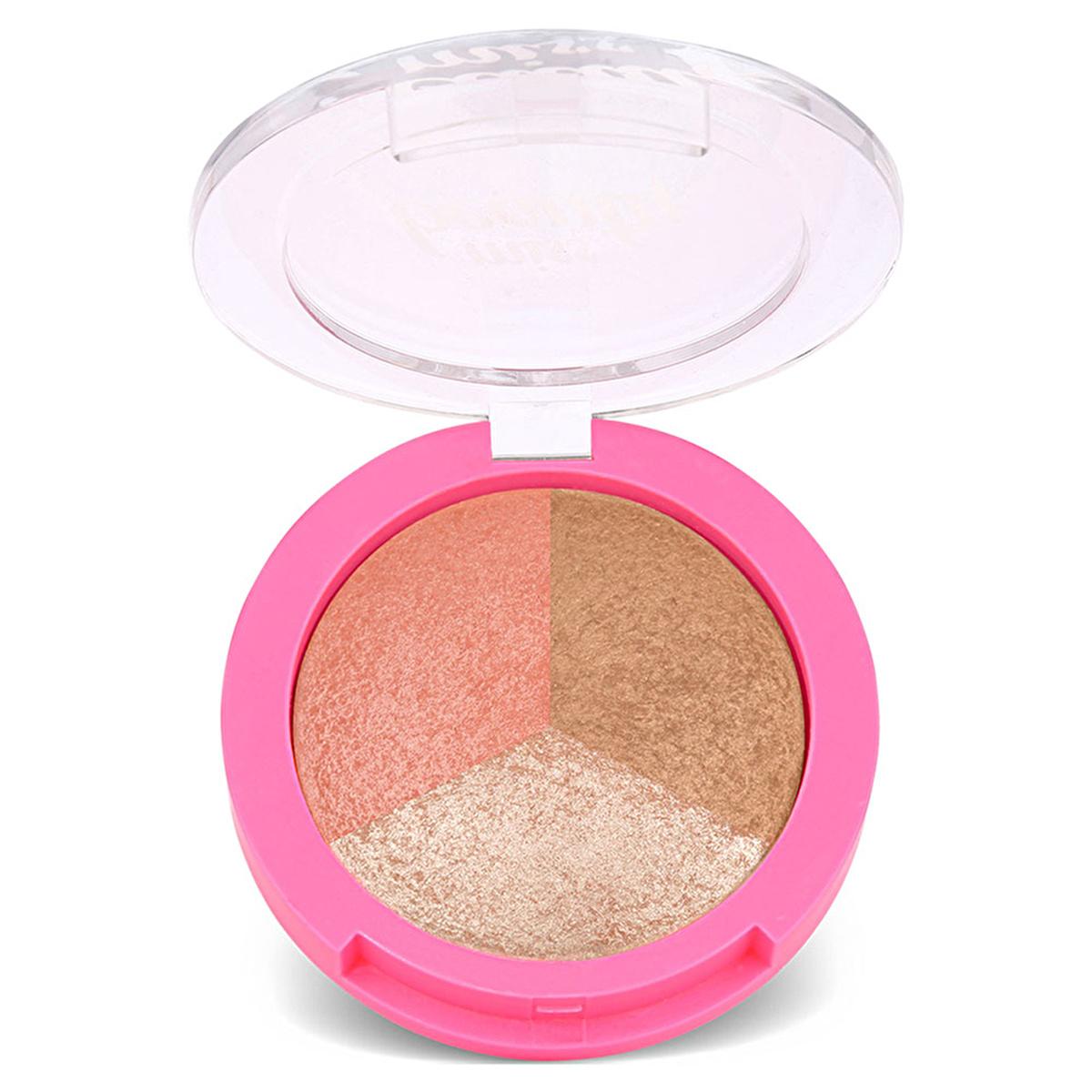 Golden Rose Miss Beauty Glow Baked Trio: Achieve Radiant, Luminous Skin with this Blush & Highlighter Palette