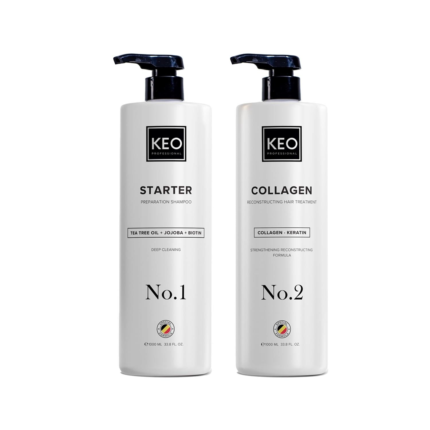Keo Collagen Hair Care Set - Repair & Nourish Damaged Hair with Collagen-Based Formula