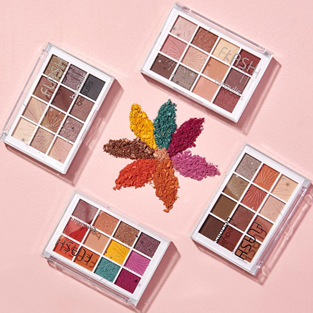 Beaulis Makeup Eyeshadow Palette - 12 Shades for Versatile Eye Makeup, Matte & Shimmer Finishes