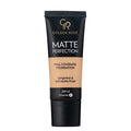Golden Rose Matte Perfection Foundation - Long-Lasting, High-Coverage Makeup with SPF 15 - Suitable for All Skin Types