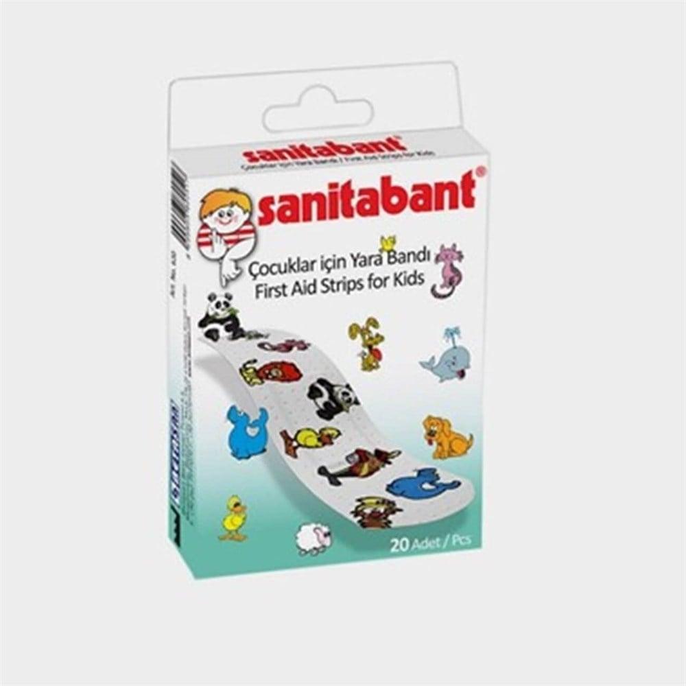 Sanitabant Decorative Band-Aids for Kids - Fun Designs, Gentle on Skin, 20 Count