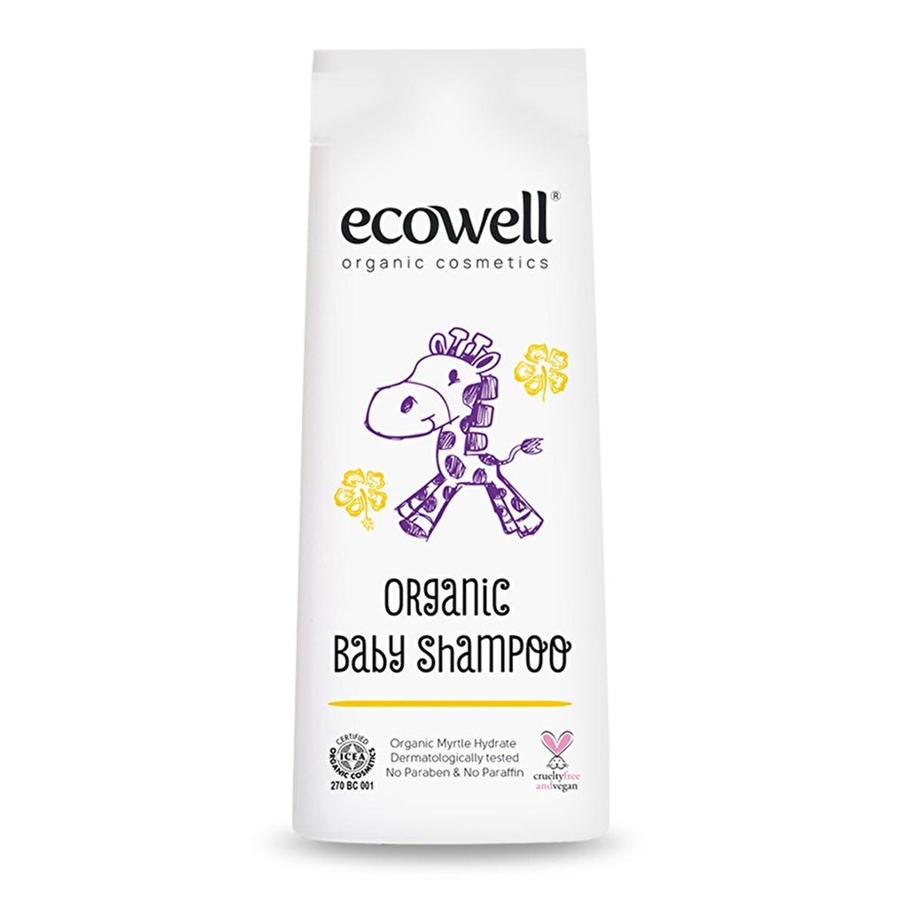 Ecowell Organic Baby Shampoo & Body Wash - Gentle, Paraben-Free, Vegan Certified - 10.14 fl oz
