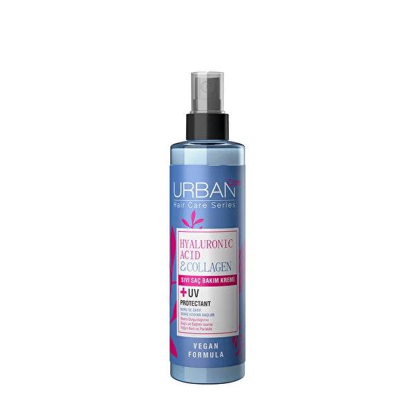 Urban Care Hyaluronic Acid Collagen Leave-in Hair Cream for Dry, Damaged Hair - 6.76 fl oz Nourishing Hydrating Strengthening