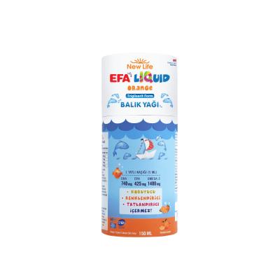 New Life Orange Flavored Fish Oil Supplement - 5.07 fl oz, IFOS & GOED Certified, Rich in Omega-3