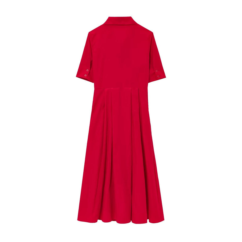 Women's Clothing Poplin Dress