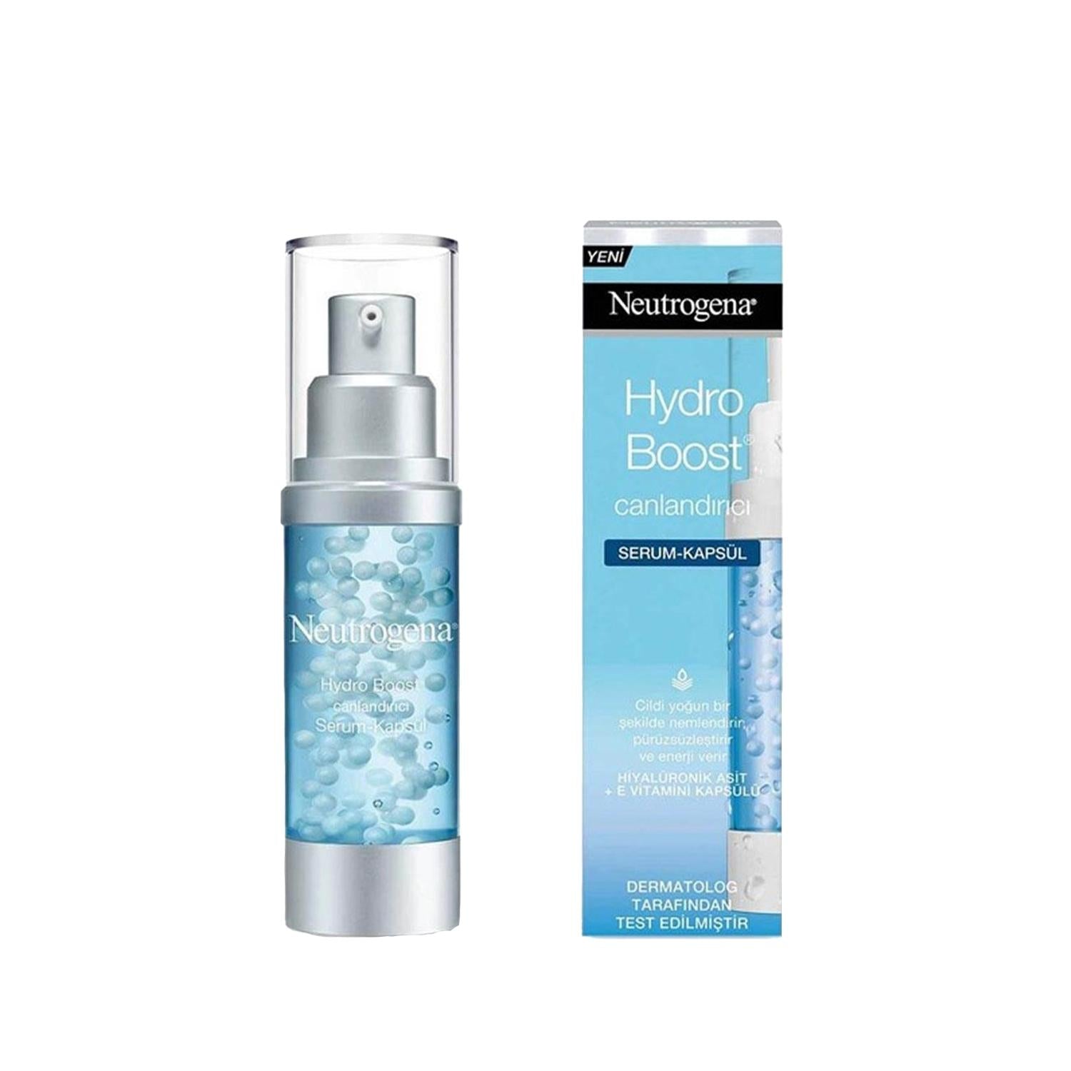 Neutrogena Hydro Boost Serum Capsules: Intense Hydration & Revitalization for Dry Skin - Facial Hydration Boost