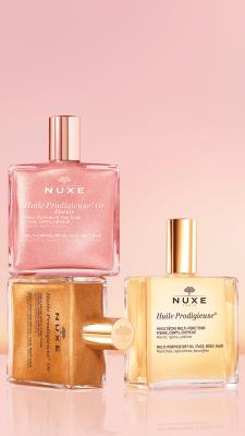 Nuxe Huile Prodigieuse Florale Or: Multi-Purpose Shimmering Dry Oil for Radiant Skin & Hair - Natural Glow, Floral Scent, Lightweight Formula, 1.69 fl oz