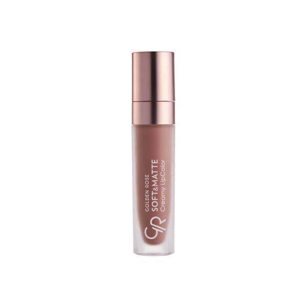 Golden Rose Soft & Matte Creamy Lipstick: Long-Lasting, Moisturizing Lip Color with Jojoba & Avocado Oil for Intense Color & Comfortable Wear