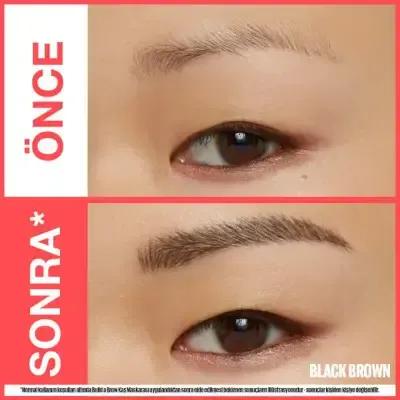 Maybelline 2-in-1 Black Brown Eyebrow Pen & Setting Gel: Define, Shape & Hold All Day. Long-Lasting Brow Definer & Shaper