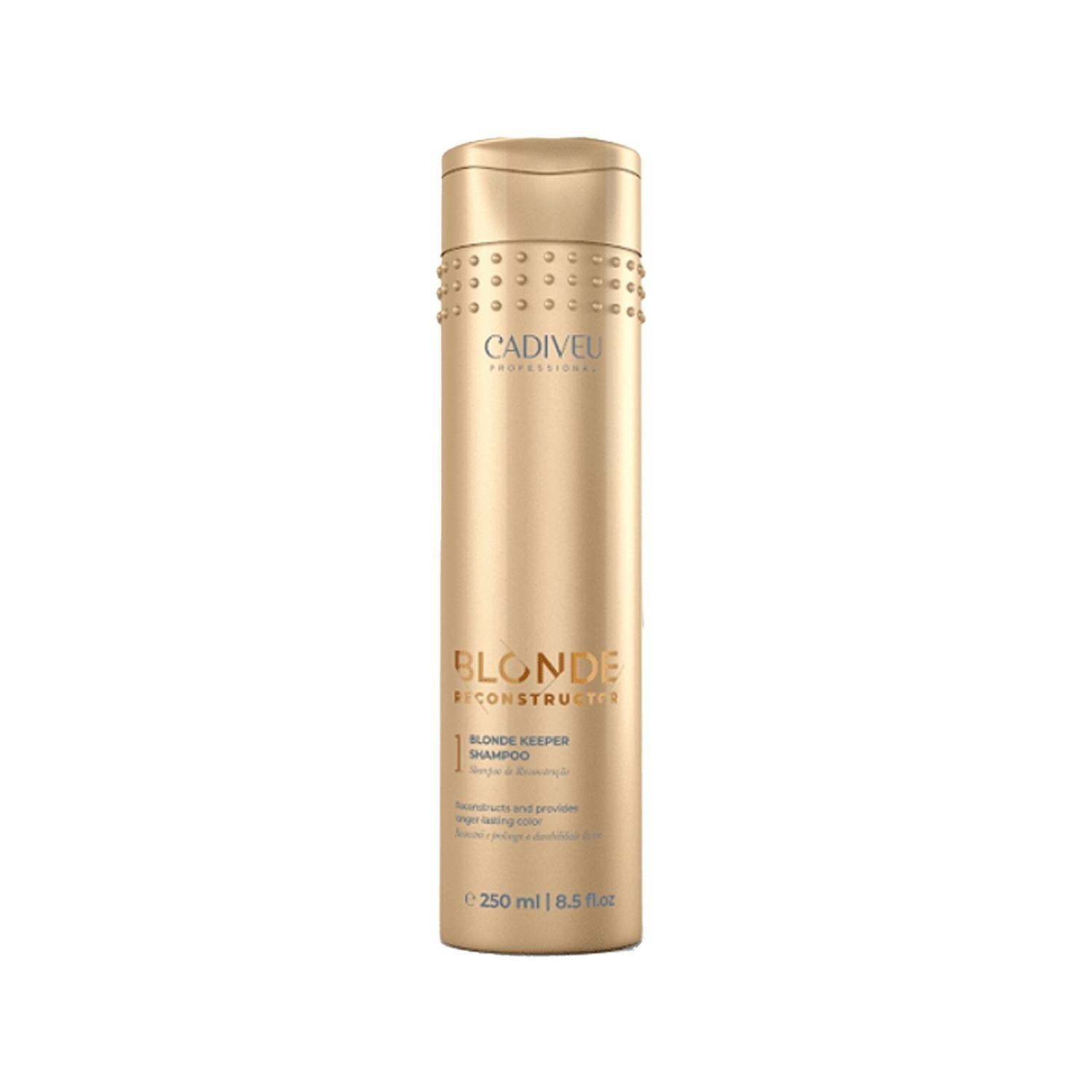 Cadiveu Color Protecting Shampoo for Blonde Hair - Maintains Vibrancy, Repairs Damage - 8.45 fl oz