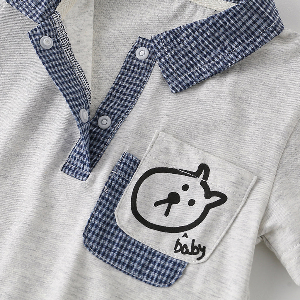 Lightweight Cartoon Cotton Baby Onesie