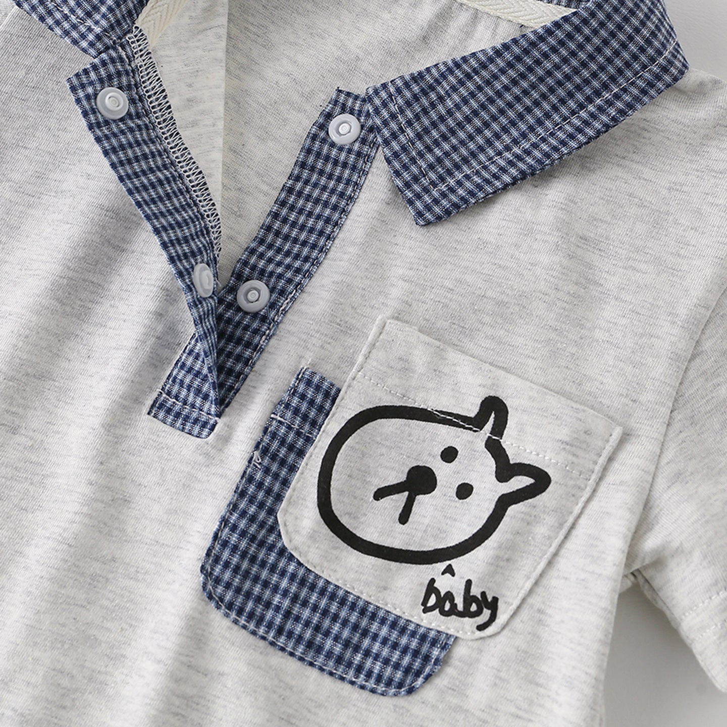 Lightweight Cartoon Cotton Baby Onesie