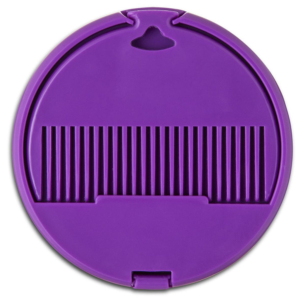 Eklips Compact Mirror and Comb Set - Portable Folding Mirror for Makeup Touch-Ups & On-the-Go Hair Styling - Travel & Pocket Size