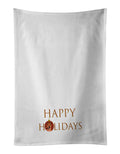 German Shepherd Black and Tan #1 Happy Holidays Kitchen Towel Set of 2