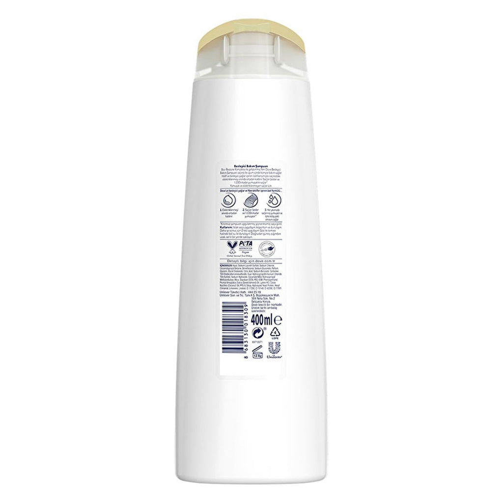 Dove Nourishing Shampoo for Dry Hair - Vegan, 100% Softness, 13.53 fl oz
