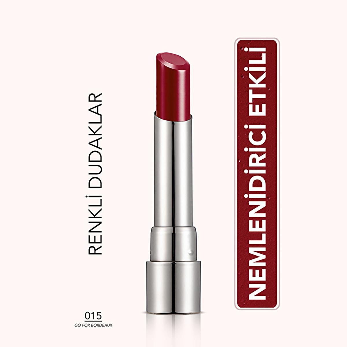 Flormar Sheer Up: Hydrating & Semi-Transparent Lipstick for Natural, Glossy Lips | Moisturizing, Lightweight Formula in Go For Bordeaux