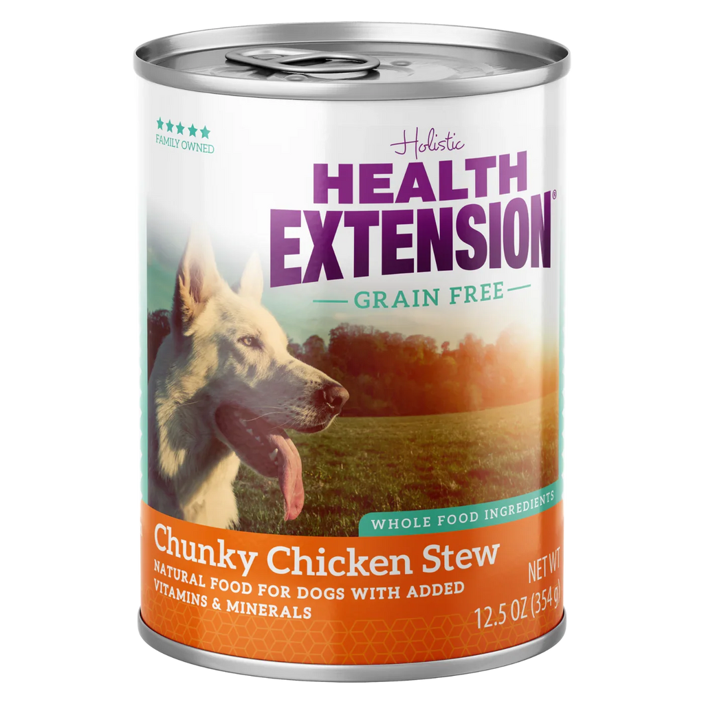 Health Extension Chicken Stew Grain Free Dog Food Can (12.5oz)