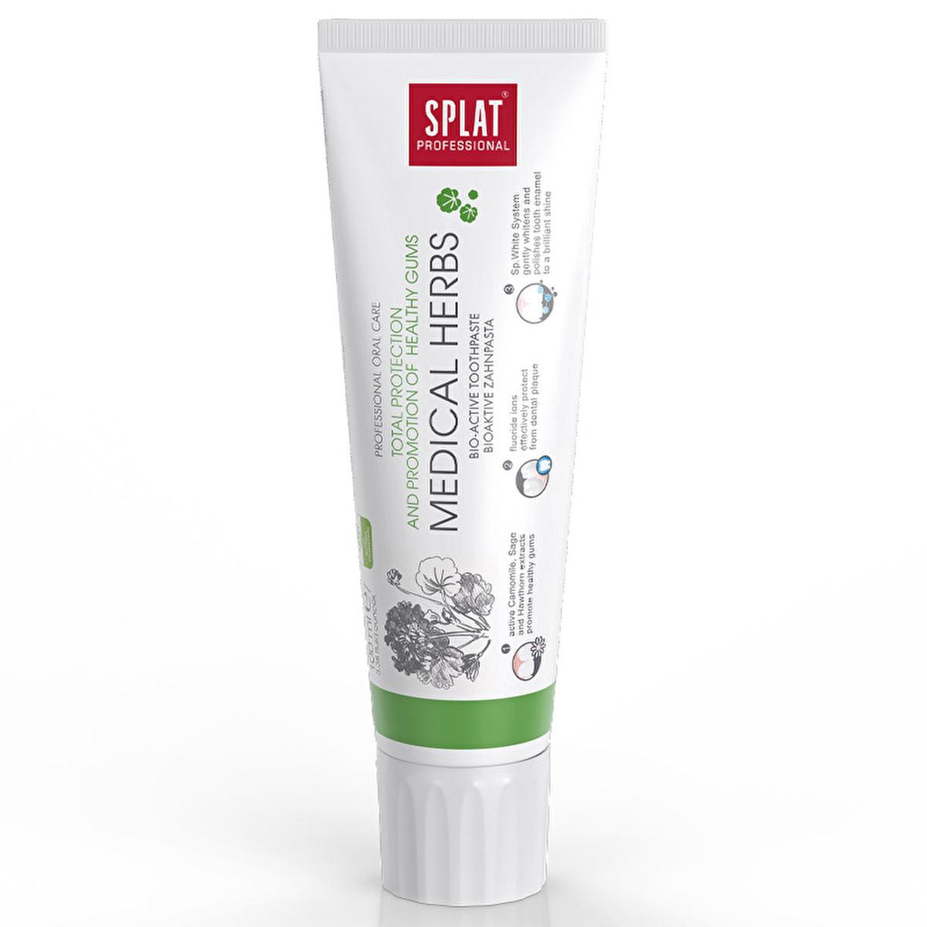Splat Professional Medical Herbs Toothpaste 3.38 fl oz - Natural Herbal Oral Care for Healthy Gums and Teeth