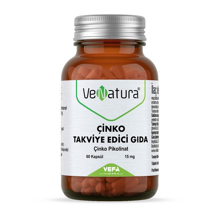 VeNatura Zinc Supplement 60 Capsules: Natural Immune Support, Boost Overall Health & Fight Zinc Deficiency