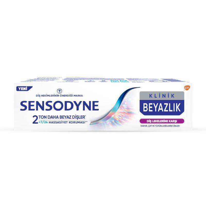 Sensodyne Clinical Whitening Sensitive Teeth Toothpaste - Fluoride, 2.54 fl oz