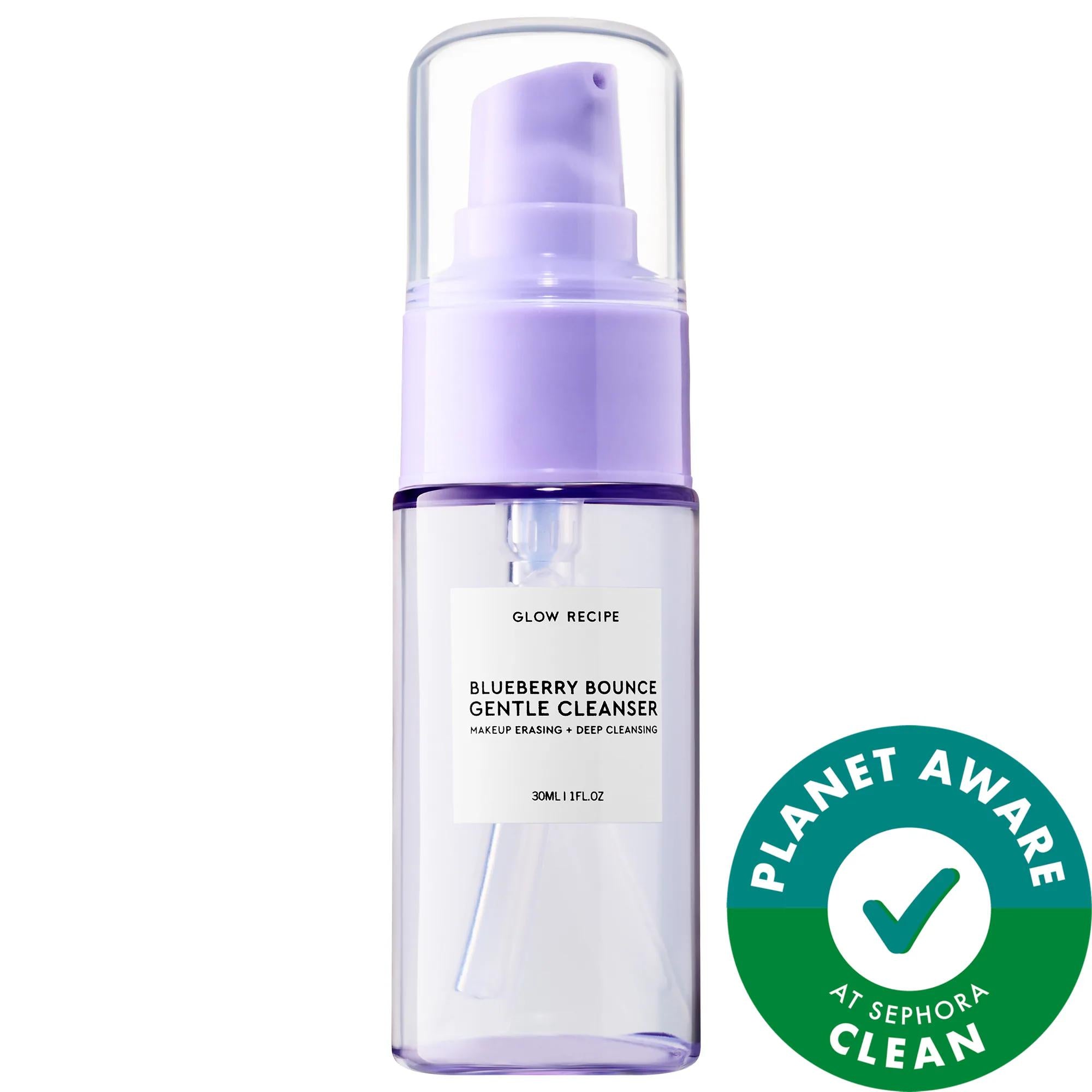 Blueberry Bounce Gentle Facial Cleanser - Vegan, Antioxidant-Rich Makeup Remover for Acne-Prone Skin