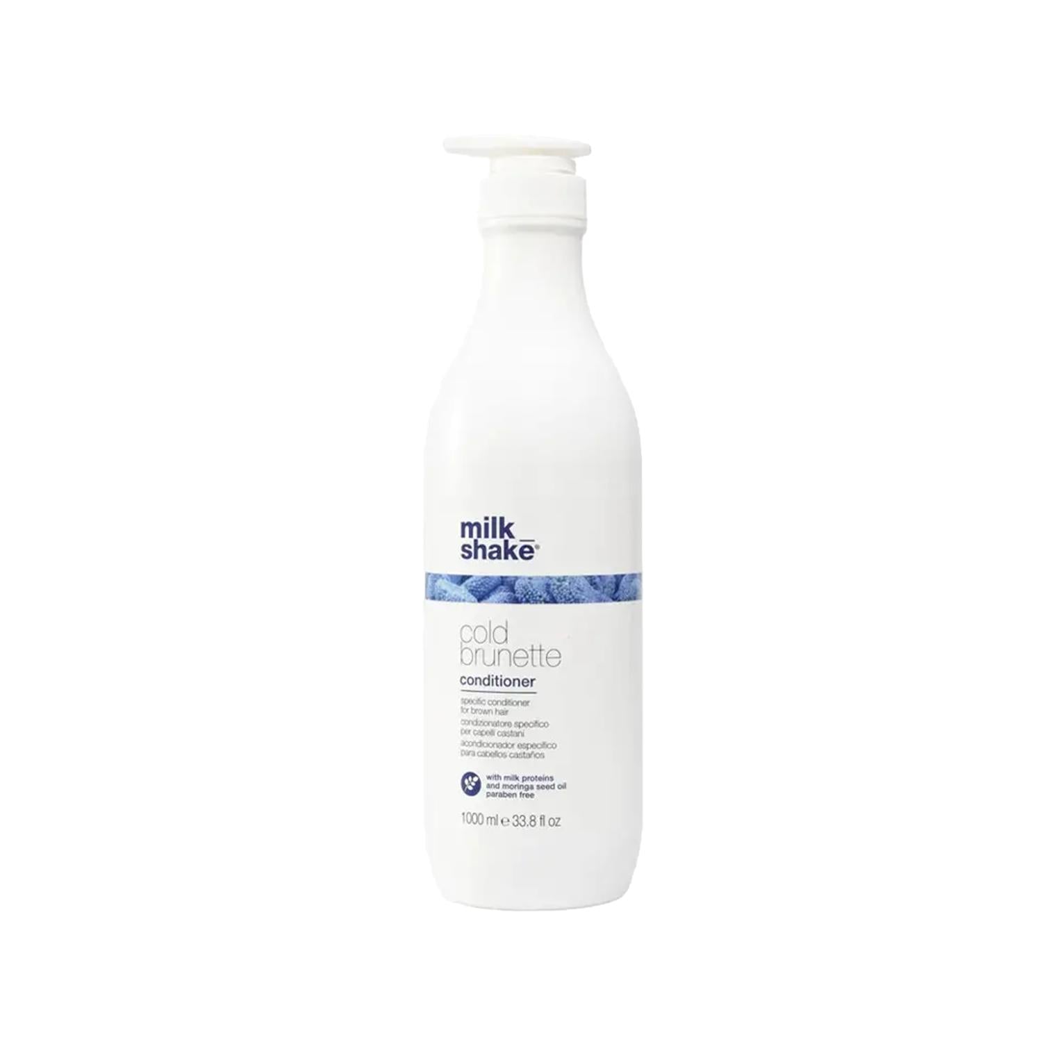 milk_shake Cold Brunette Hair Conditioner for Brown Hair - 1000ml Moisturizing Hair Care