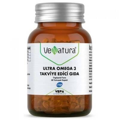 VeNatura Ultra Omega 3 : 1000mg Fish Oil Capsules - 60 Count