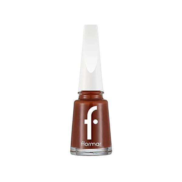 Flormar Nail Enamel Coffee 537 - Long Lasting Mineral Nail Polish for Healthy Nails