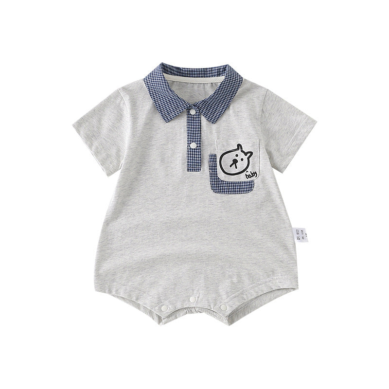Lightweight Cartoon Cotton Baby Onesie