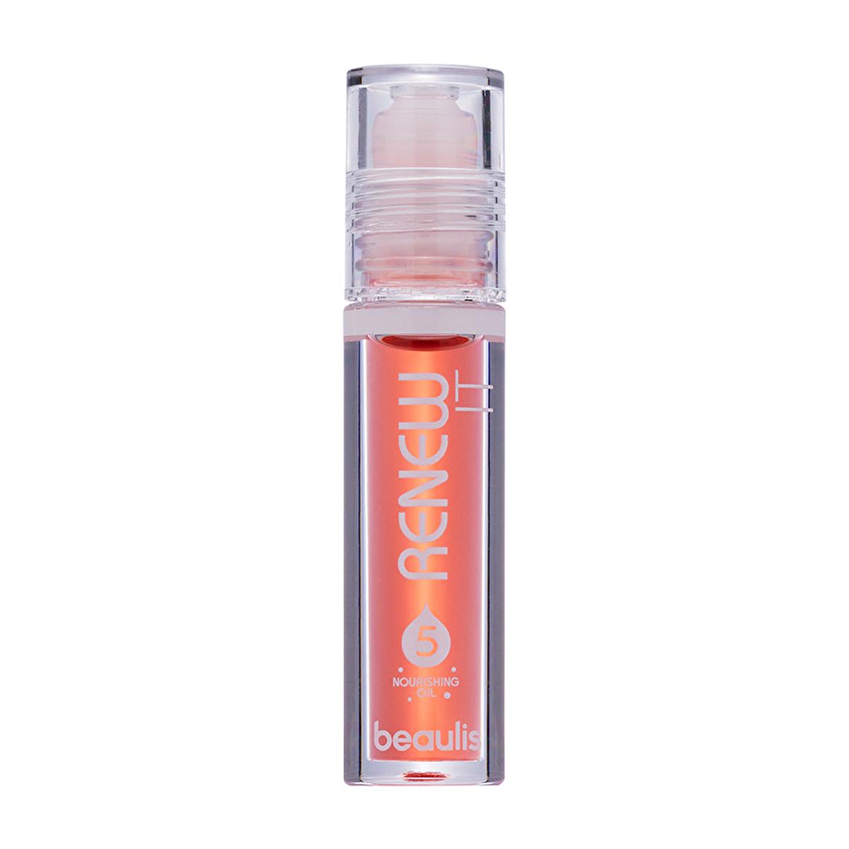 Beaulis Nourishing Lip Oil - Tinted Lip Balm for Dry Lips, Moisturizing Lip Gloss with 5 Nourishing Oils, 336 Cherry Lady