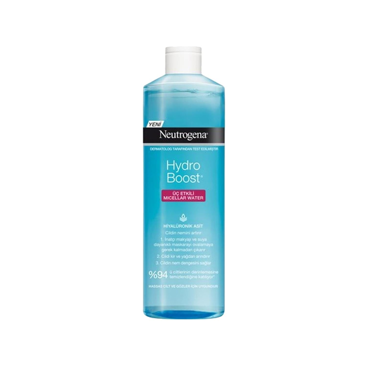 Neutrogena Hydro Boost Micellar Water 400ml - Gentle Facial Cleanser for Sensitive Skin