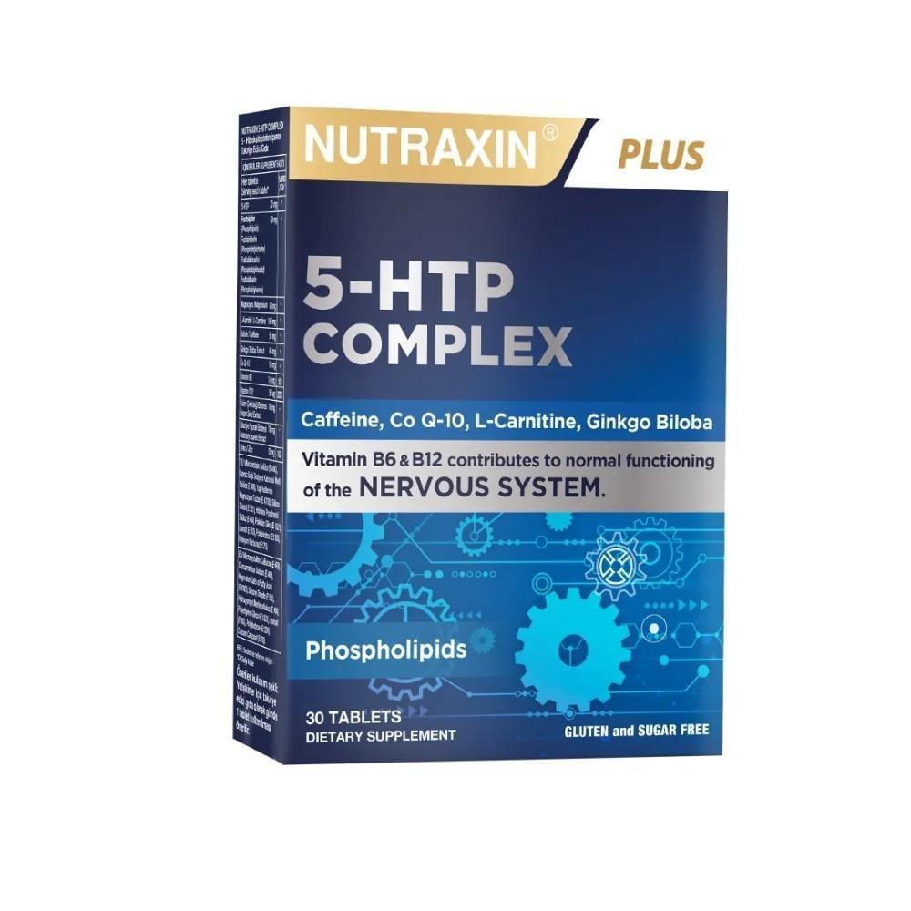Nutraxin 5-HTP Complex 30 Tablets - Mood Support & Energy Boost Supplement