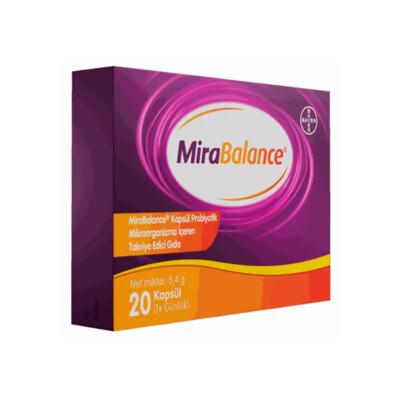 Mirabalance Probiotic Supplement for Adults - 20 Capsules, Gluten-Free, No Refrigeration Required