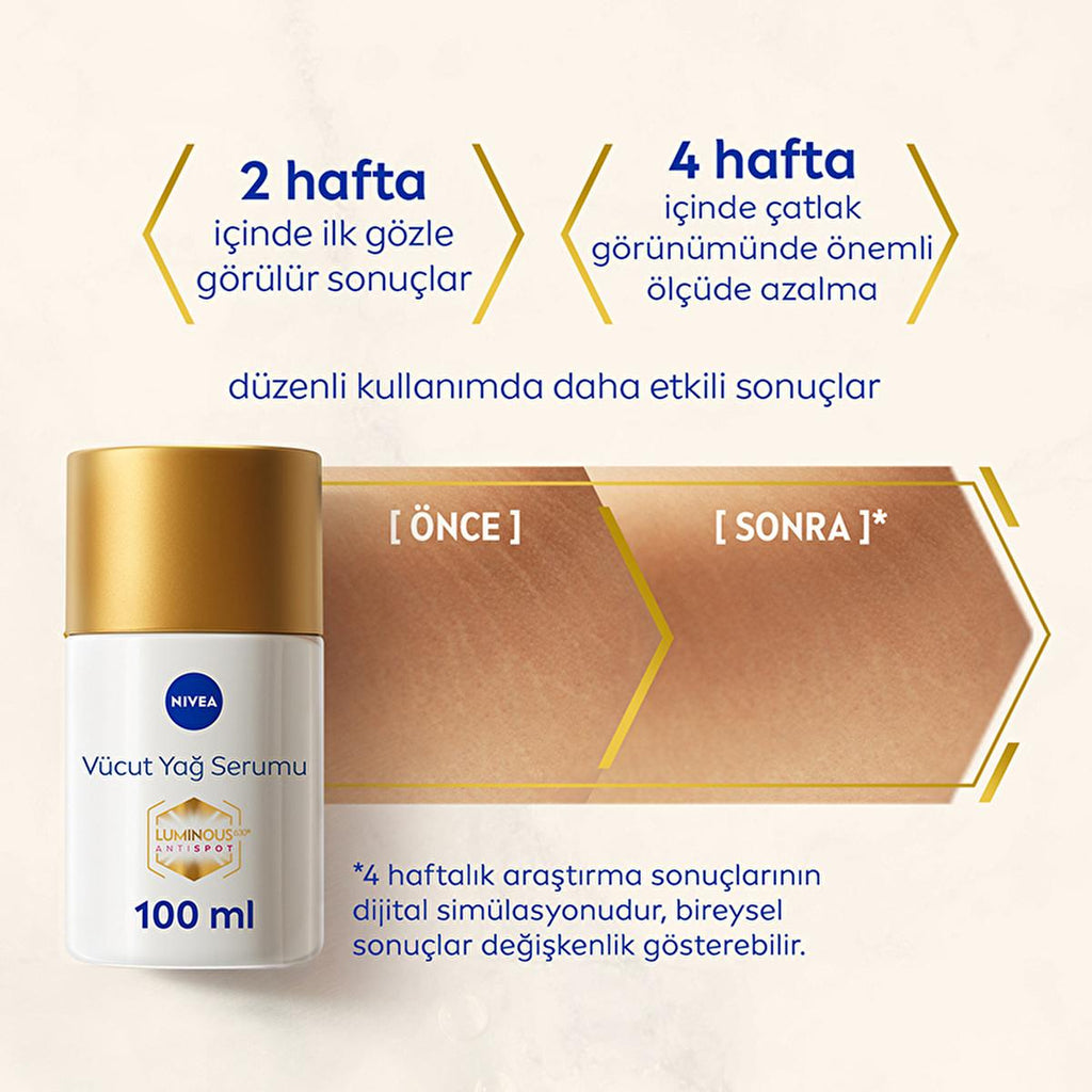 NIVEA Luminous Stretch Mark Serum - Body Moisturizer for Stretch Marks with LUMINOUS630, Long-Lasting Hydration & Anti-Stretch Mark Body Oil