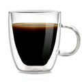Lia 90 ml Double Walled Glass Cup - Keep Drinks Hot or Cold Longer - Insulated Borosilicate Thermal Coffee & Espresso Cup