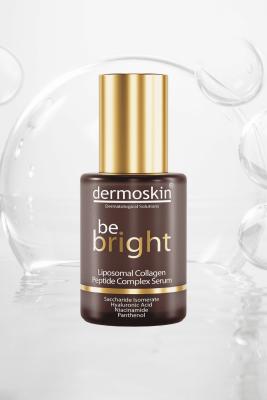 Dermoskin Be Bright Liposomal Collagen Peptide Complex Anti-Aging Serum 30ml - Dermatologically Tested, Hyaluronic Acid, Anti-Wrinkle, Skin Elasticity