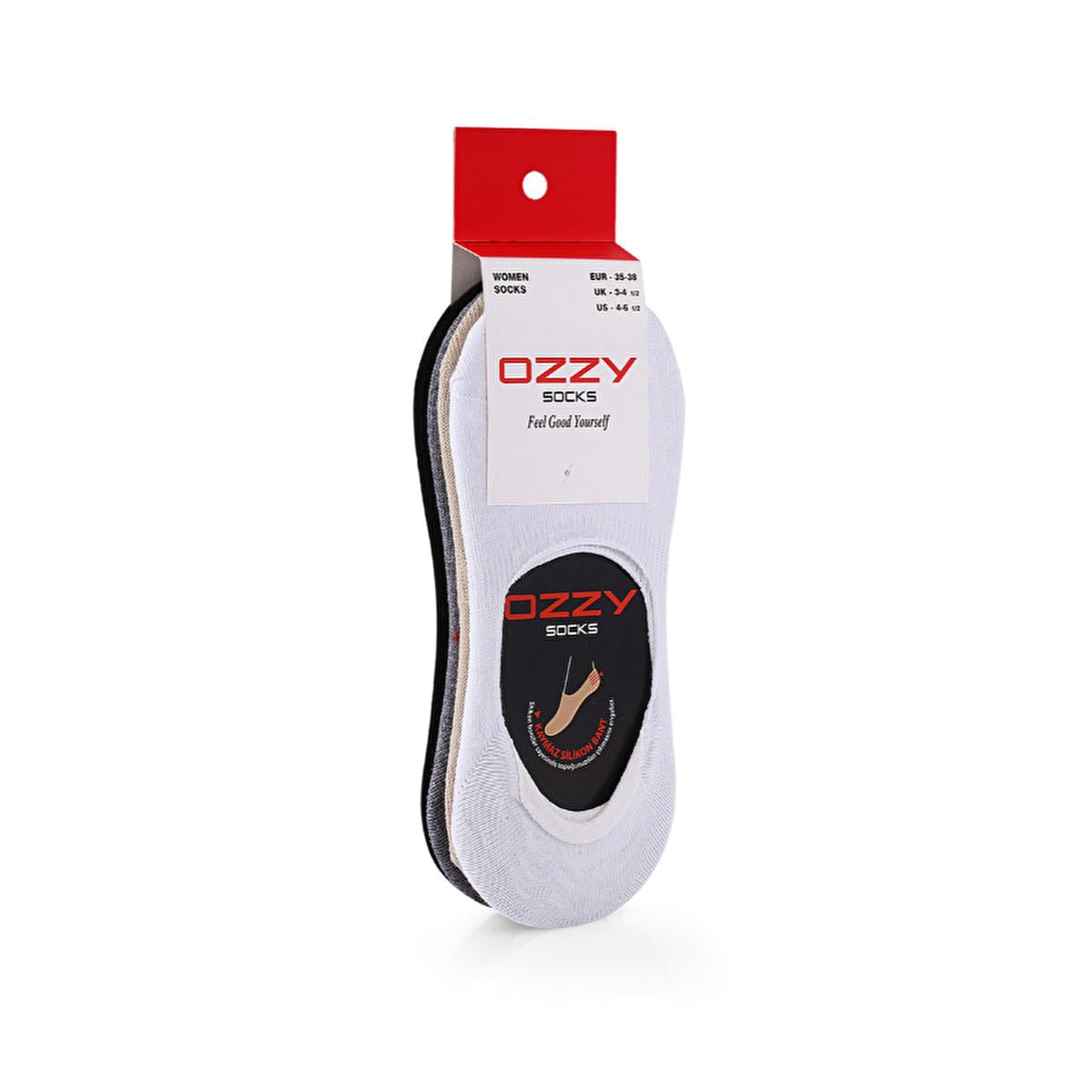 Ozzy Socks Women's Seamless Socks 4-Pack - Comfortable Hosiery for Women, Soft and Breathable