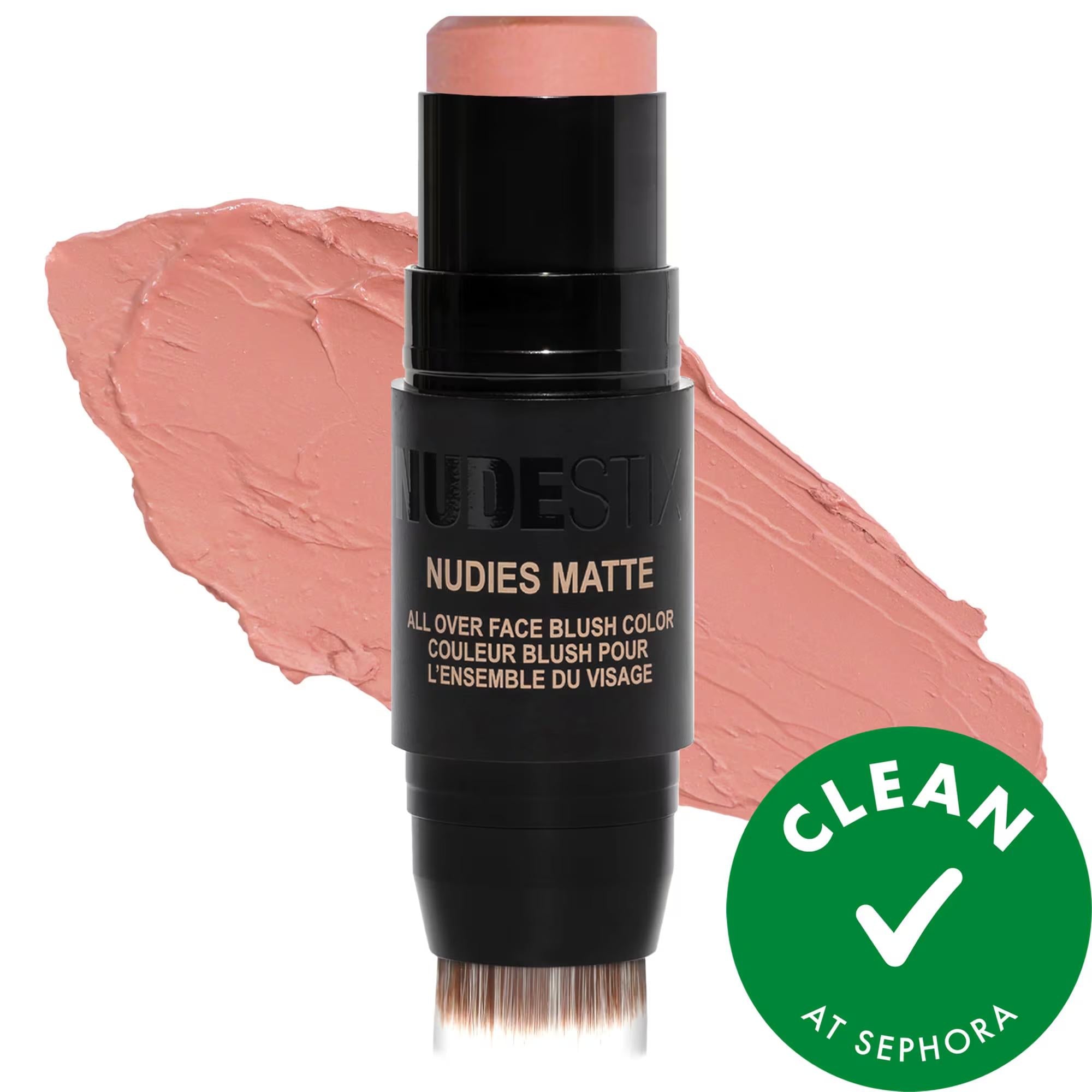 Nudies Cream Blush Stick - Vegan, Multi-Tasking Makeup for Cheeks, Eyes, Lips