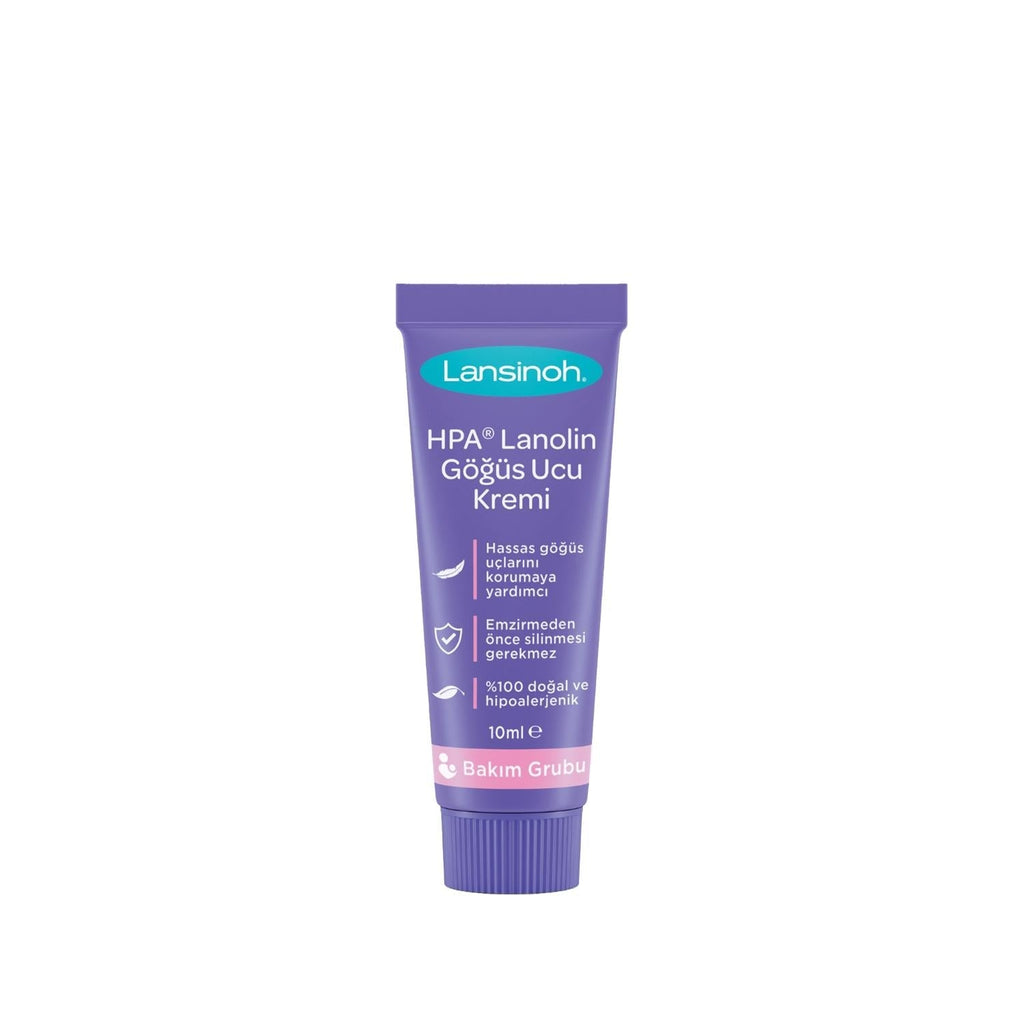 Lansinoh Nipple Cream for Breastfeeding Mothers: Soothes Sore & Cracked Nipples - Lanolin Balm for Pain Relief & Safe Baby Feeding - 0.34 fl oz