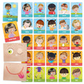 Headu Montessori Flashcards for Toddlers - Emotional Intelligence & Action Learning Cards (1-4 Years)