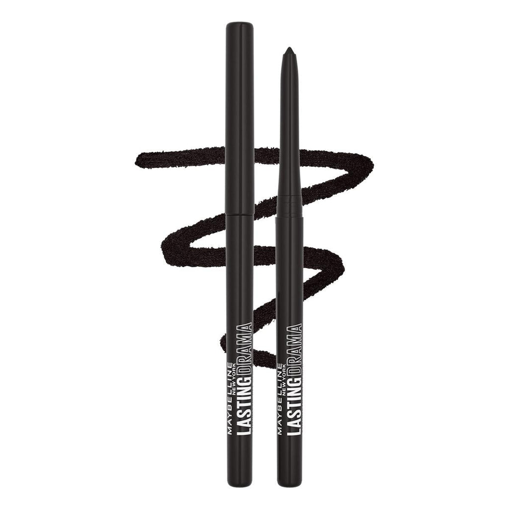 Maybelline Lasting Drama Midnight Black Automatic Gel Eyeliner: Smudge & Water Resistant, Long-Lasting Definition