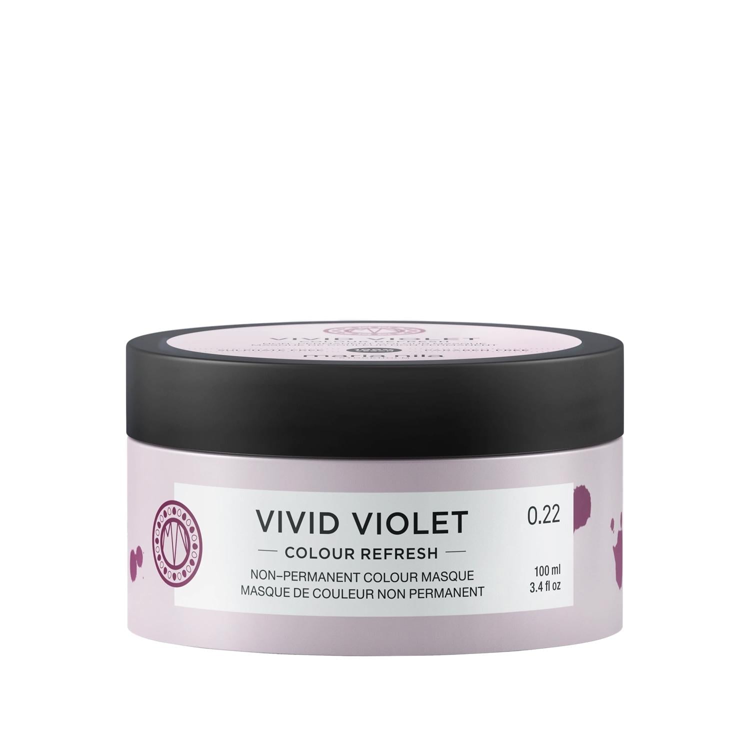 Maria Nila Colour Refresh Nourishing Color Mask Vivid Violet Hair Color Mask - Nourishing & Colour Refreshing Hair Mask for Vibrant Hair
