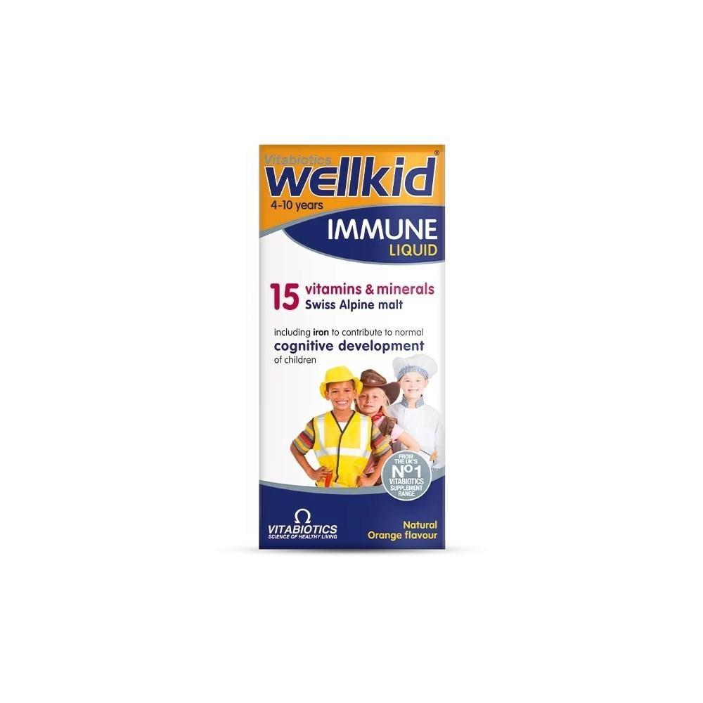 Vitabiotics Wellkid Immune Liquid for Children - Supports Immune System, 5.07 fl oz