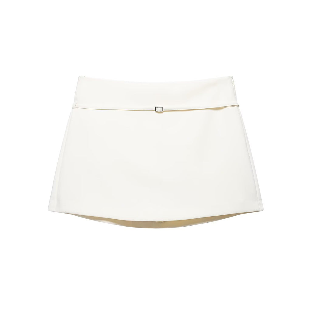 Women's clothing with belt skirt