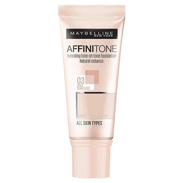 Maybelline Affinitone Foundation - Natural Coverage with Vitamin E - Light Sandbeige Shade